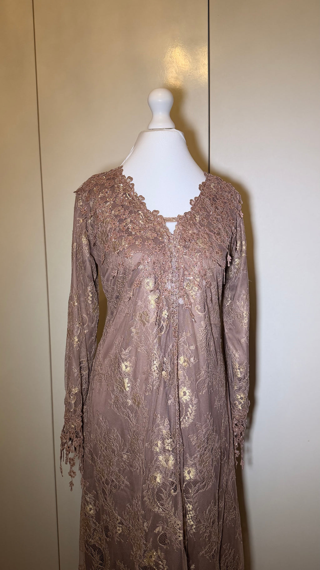 Mocha Lace Gown