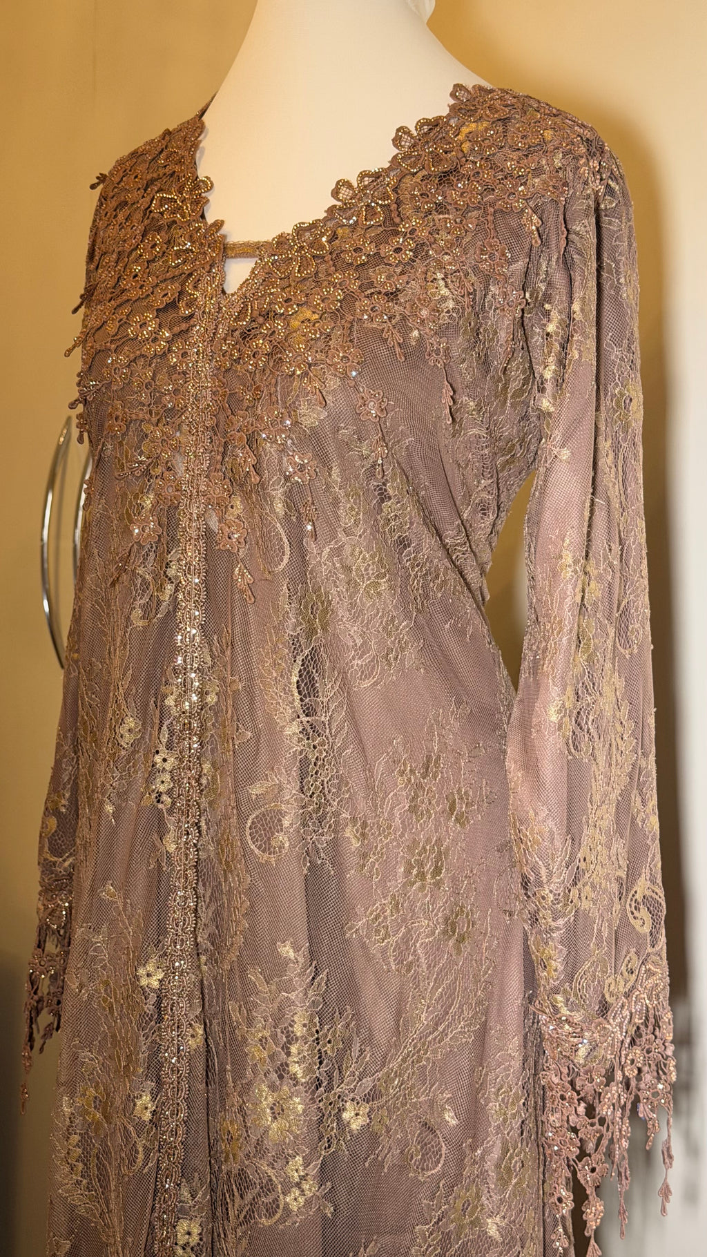 Mocha Lace Gown